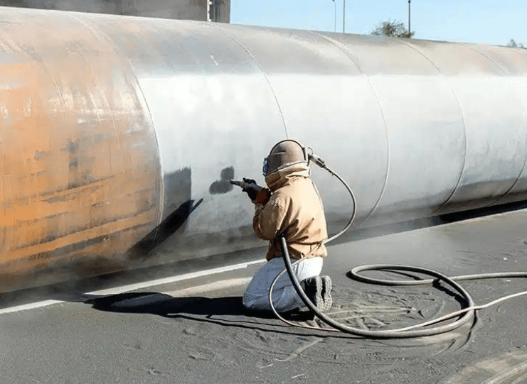 A&J Ecoblasting, Dustless blasting banner